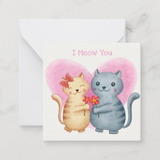 Carte De Correspondance Jolie Saint-Valentin (Devant)
