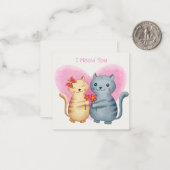 Carte De Correspondance Jolie Saint-Valentin (Devant/Arrière en situation)