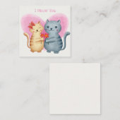 Carte De Correspondance Jolie Saint-Valentin (Devant / Derrière)