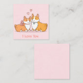 Carte De Correspondance Jolie Saint-Valentin (Devant / Derrière)