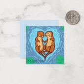 Carte De Correspondance Jolie Saint-Valentin (Devant/Arrière en situation)