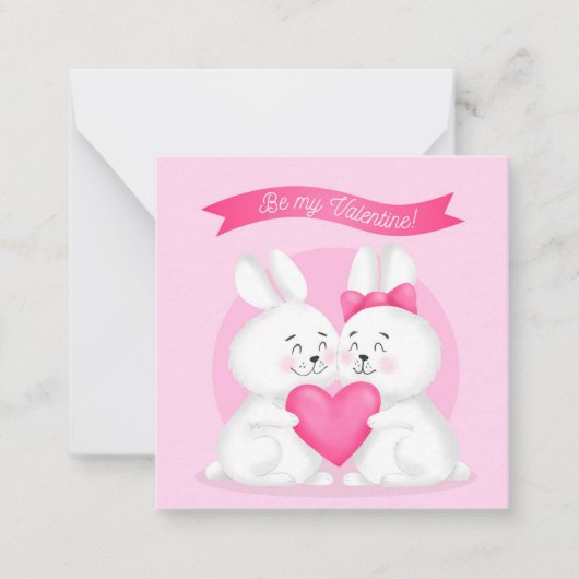Carte De Correspondance Jolie Saint-Valentin (Devant)