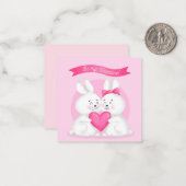 Carte De Correspondance Jolie Saint-Valentin (Devant/Arrière en situation)