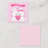 Carte De Correspondance Jolie Saint-Valentin (Devant / Derrière)