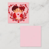 Carte De Correspondance Jolie Saint-Valentin (Devant / Derrière)