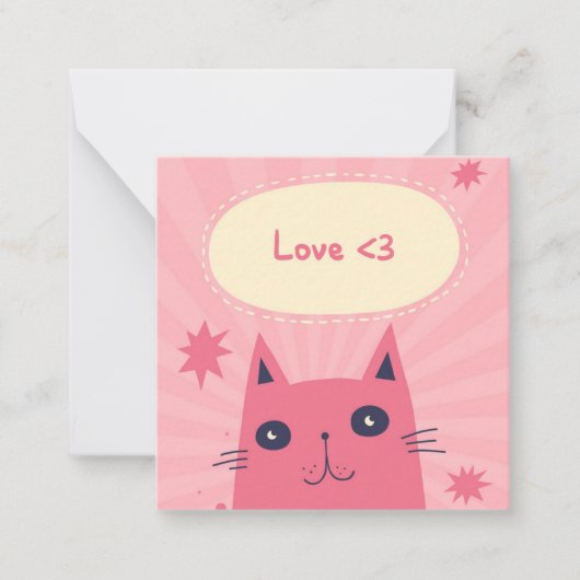 Carte De Correspondance Jolie Saint-Valentin (Devant)