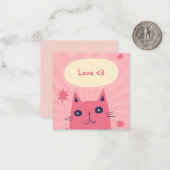 Carte De Correspondance Jolie Saint-Valentin (Devant/Arrière en situation)