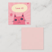 Carte De Correspondance Jolie Saint-Valentin (Devant / Derrière)