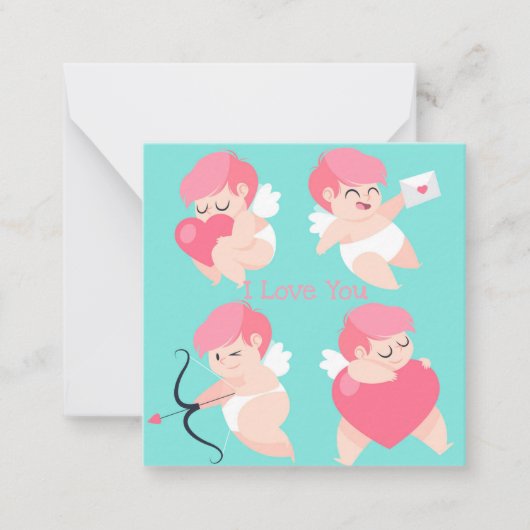 Carte De Correspondance Jolie Saint-Valentin (Devant)