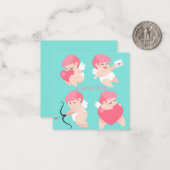 Carte De Correspondance Jolie Saint-Valentin (Devant/Arrière en situation)