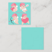 Carte De Correspondance Jolie Saint-Valentin (Devant / Derrière)