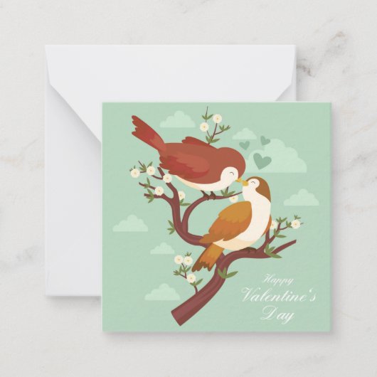 Carte De Correspondance Jolie Saint-Valentin (Devant)