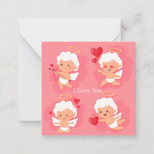 Carte De Correspondance Jolie Saint-Valentin (Devant)