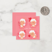 Carte De Correspondance Jolie Saint-Valentin (Devant/Arrière en situation)