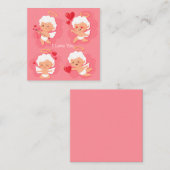 Carte De Correspondance Jolie Saint-Valentin (Devant / Derrière)