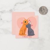 Carte De Correspondance Jolie Saint-Valentin (Devant/Arrière en situation)