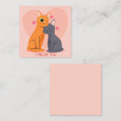 Carte De Correspondance Jolie Saint-Valentin (Devant / Derrière)