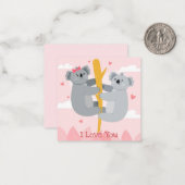 Carte De Correspondance Jolie Saint-Valentin (Devant/Arrière en situation)