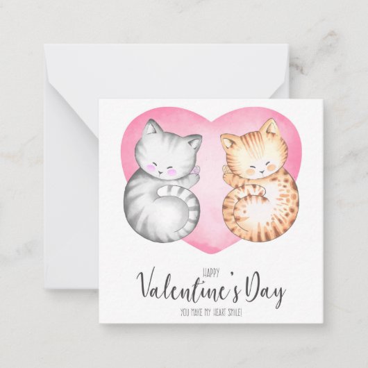 Carte De Correspondance Jolie Saint-Valentin (Devant)