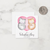 Carte De Correspondance Jolie Saint-Valentin (Devant/Arrière en situation)