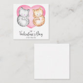 Carte De Correspondance Jolie Saint-Valentin (Devant / Derrière)