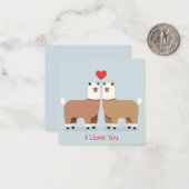 Carte De Correspondance Jolie Saint-Valentin (Devant/Arrière en situation)