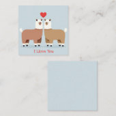 Carte De Correspondance Jolie Saint-Valentin (Devant / Derrière)