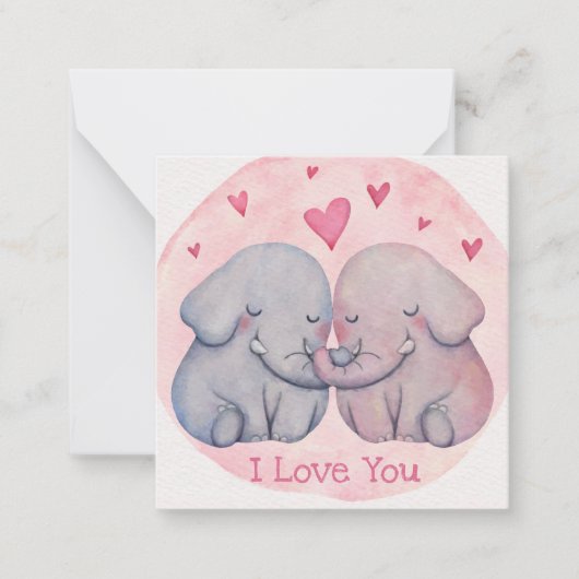 Carte De Correspondance Jolie Saint-Valentin (Devant)