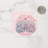 Carte De Correspondance Jolie Saint-Valentin (Devant/Arrière en situation)