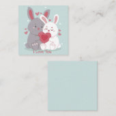 Carte De Correspondance Jolie Saint-Valentin (Devant / Derrière)