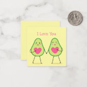 Carte De Correspondance Jolie Saint-Valentin (Devant/Arrière en situation)