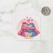 Carte De Correspondance Jolie Saint-Valentin (Devant/Arrière en situation)