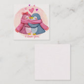 Carte De Correspondance Jolie Saint-Valentin (Devant / Derrière)