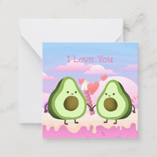 Carte De Correspondance Jolie Saint-Valentin (Devant)
