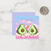 Carte De Correspondance Jolie Saint-Valentin (Devant/Arrière en situation)