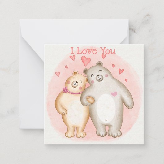 Carte De Correspondance Jolie Saint-Valentin (Devant)