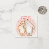 Carte De Correspondance Jolie Saint-Valentin (Devant/Arrière en situation)