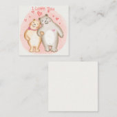 Carte De Correspondance Jolie Saint-Valentin (Devant / Derrière)