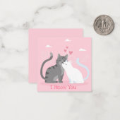 Carte De Correspondance Jolie Saint-Valentin (Devant/Arrière en situation)