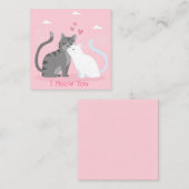 Carte De Correspondance Jolie Saint-Valentin (Devant / Derrière)