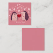 Carte De Correspondance Jolie Saint-Valentin (Devant / Derrière)