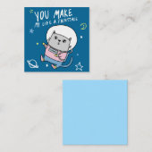 Carte De Correspondance Jolie Saint-Valentin (Devant / Derrière)