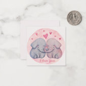 Carte De Correspondance Jolie Saint-Valentin (Devant/Arrière en situation)