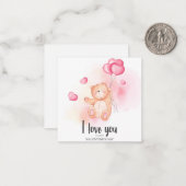 Carte De Correspondance Jolie Saint-Valentin (Devant/Arrière en situation)