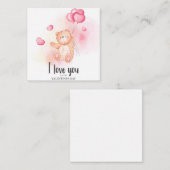 Carte De Correspondance Jolie Saint-Valentin (Devant / Derrière)