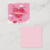 Carte De Correspondance Jolie Saint-Valentin (Devant / Derrière)