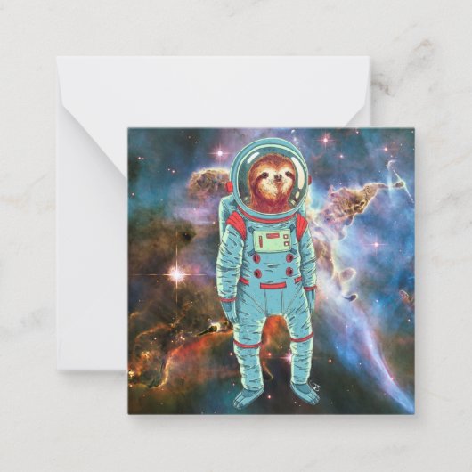 Carte De Correspondance Jolie Sloth (Devant)