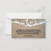 Carte De Correspondance Joseph Addison Citation Inspirationnelle "Conseil" (Devant)