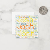 Carte De Correspondance Josh (Devant/Arrière en situation)