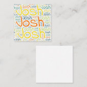Carte De Correspondance Josh (Devant / Derrière)